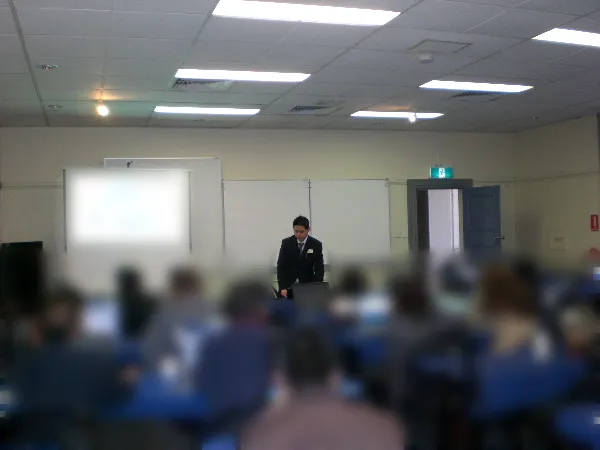 Wilson Tiong presenting a website training session in 2013